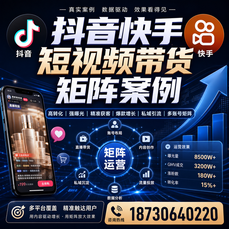 崇左短视频带货团队多平台矩阵自动分发案例